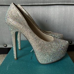 Betsy Johnson rhinestone heels